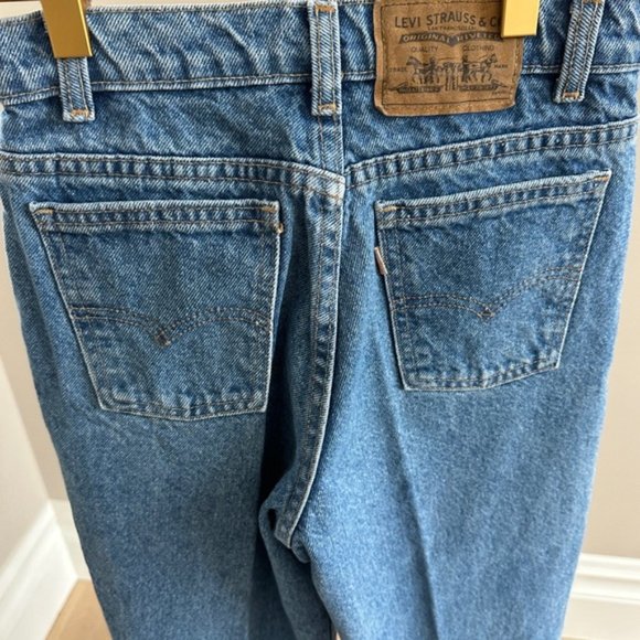 Levi’s Vintage 100% Cotton Blue Denim Jeans Sz 24 High Waist 90’d - Picture 4 of 5